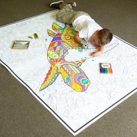 1 SUPER HUGE 48" x 63" Rolled Coloring Poster