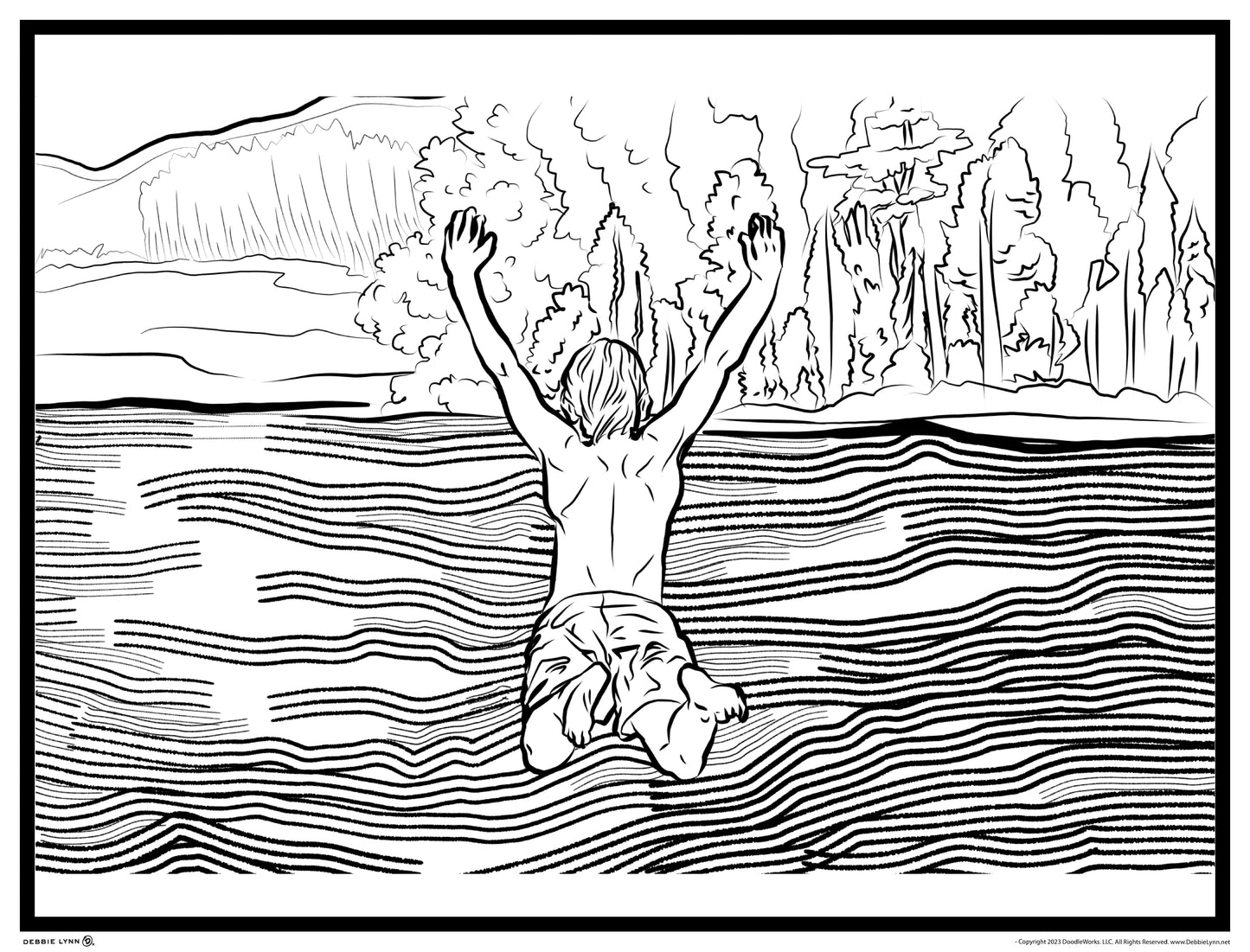 Turn Your Family Pictures Into a Coloring Poster