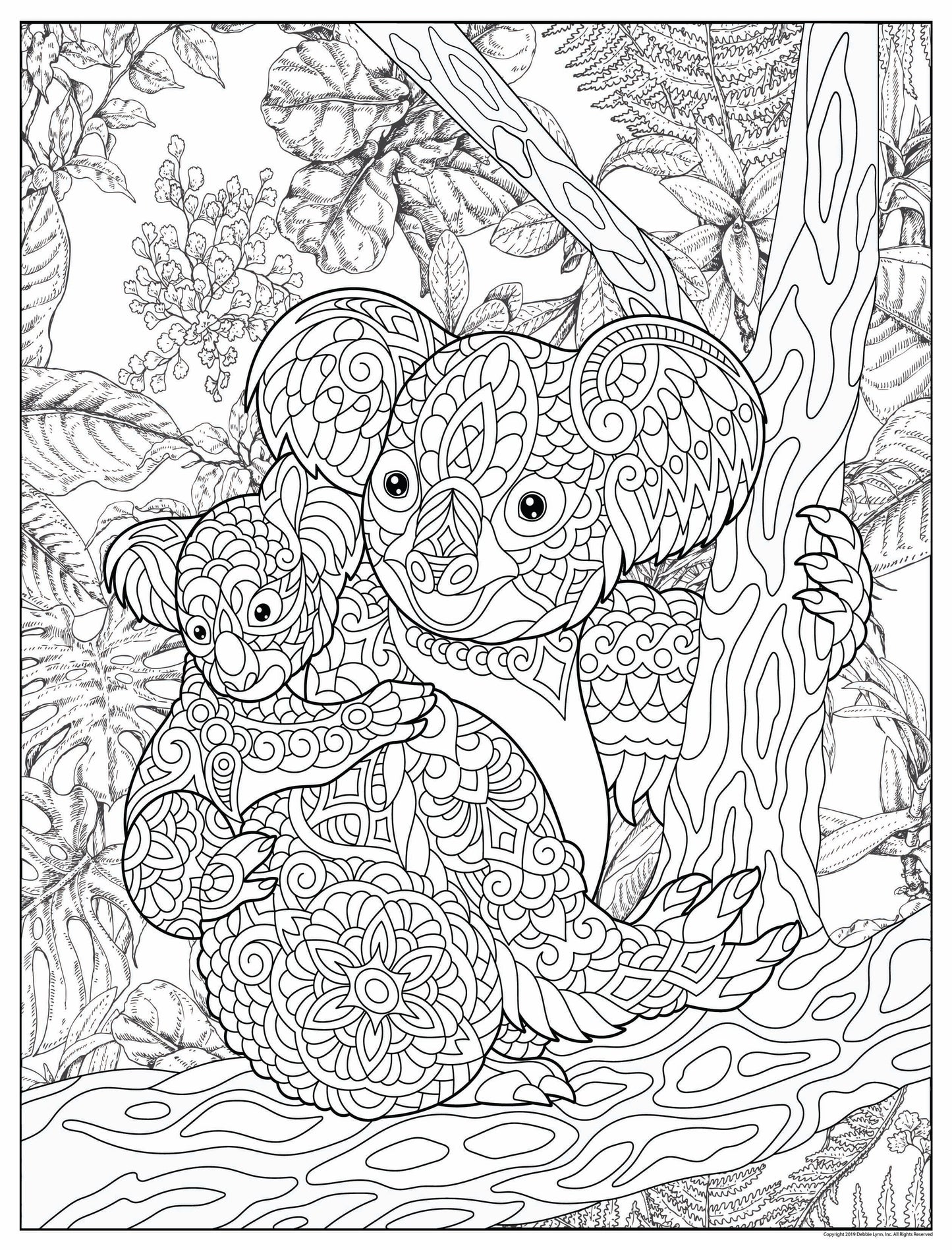 Debbie Lynn Rolled Coloring Posters 18x24 inches | Choose from 30+ Designs