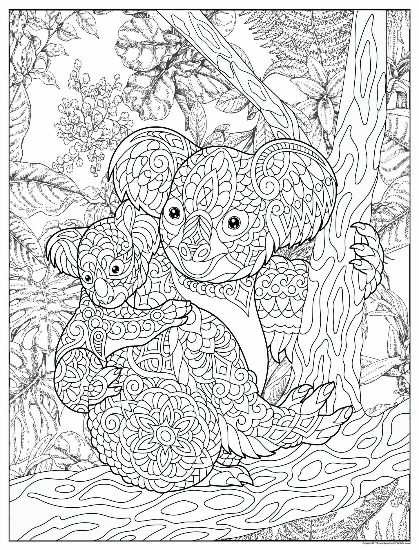 Debbie Lynn Rolled Coloring Posters 24x36 inches | Choose from 40+ Designs