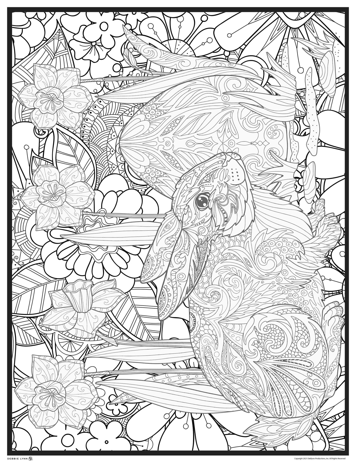 Spring Coloring EBook 30-pages