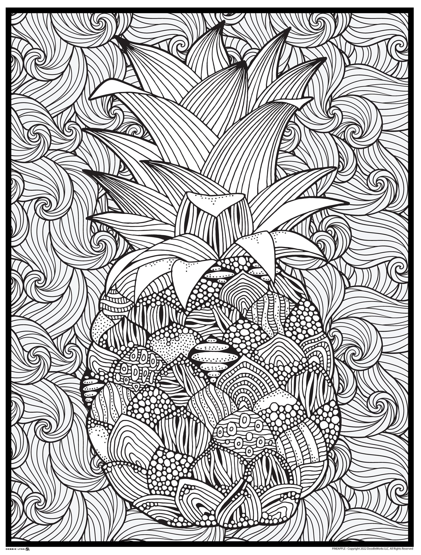 Debbie Lynn Rolled Coloring Posters 18x24 inches | Choose from 30+ Designs