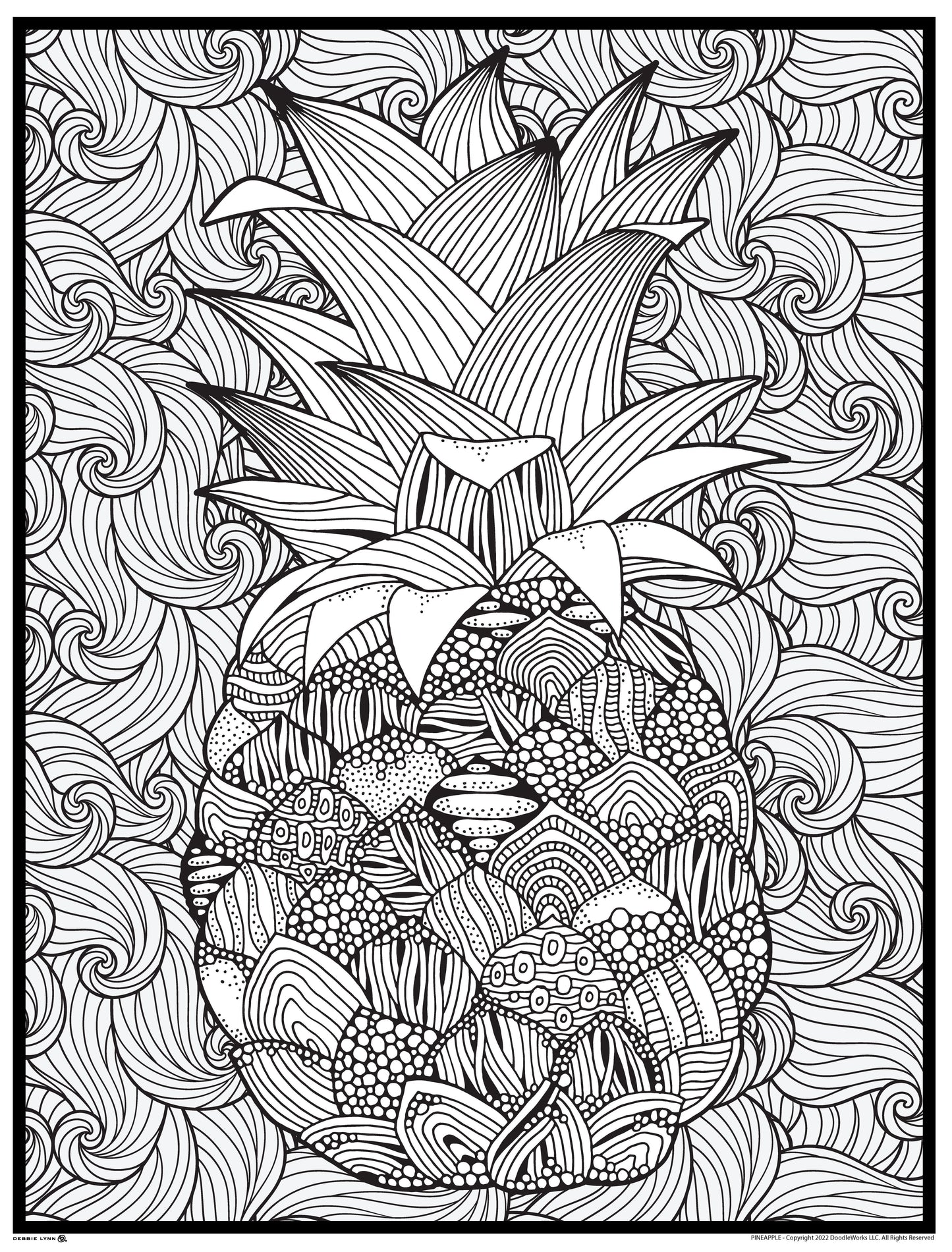 Debbie Lynn Rolled Coloring Posters 24x36 inches | Choose from 40+ Designs