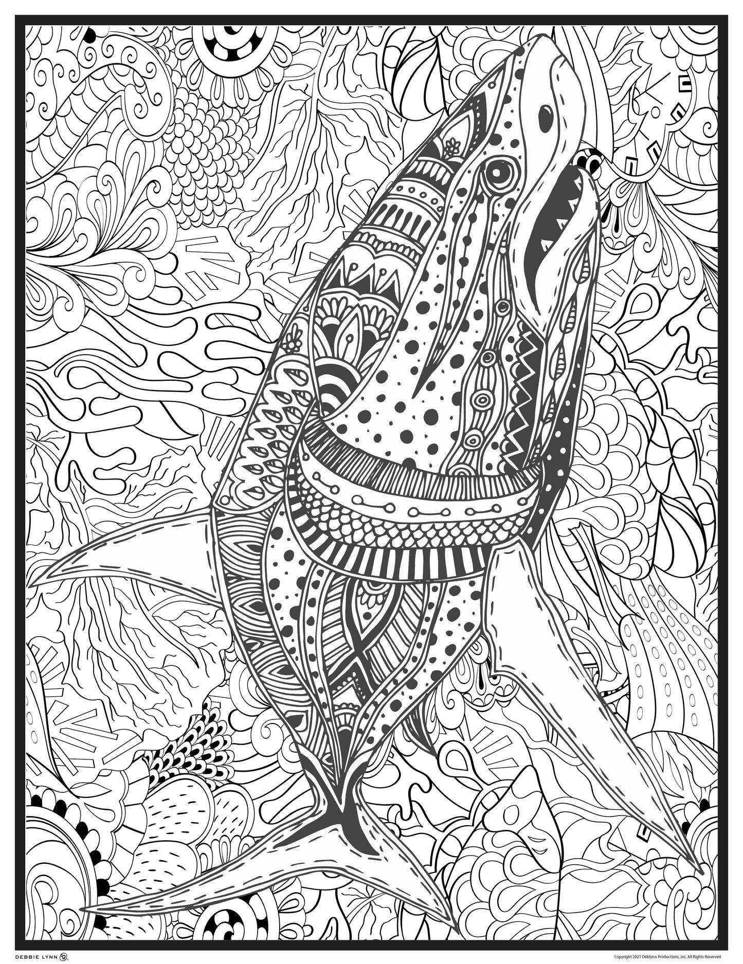 Sea-Life Downloadable Coloring EBook