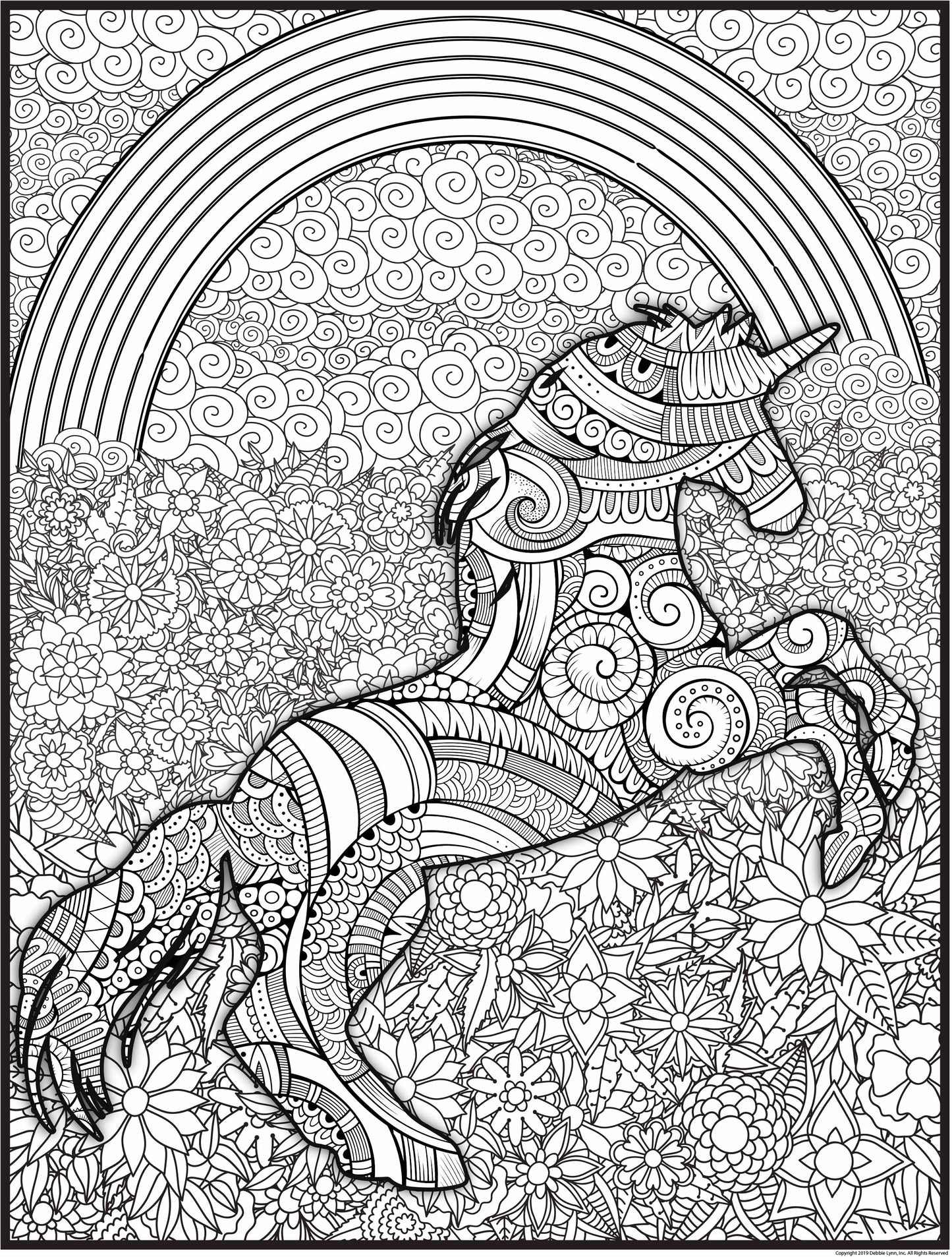 1 SUPER HUGE 48" x 63" Rolled Coloring Poster
