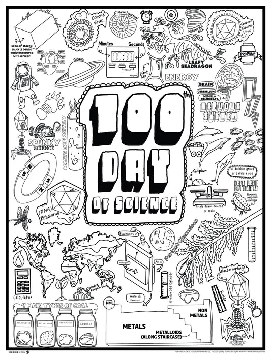 DEBBIE LYNN - The Original Jumbo Coloring Poster. Huge 48” x 63” Format,  The Biggest on The Market! Choose from 16 Great Designs Made for All Ages.