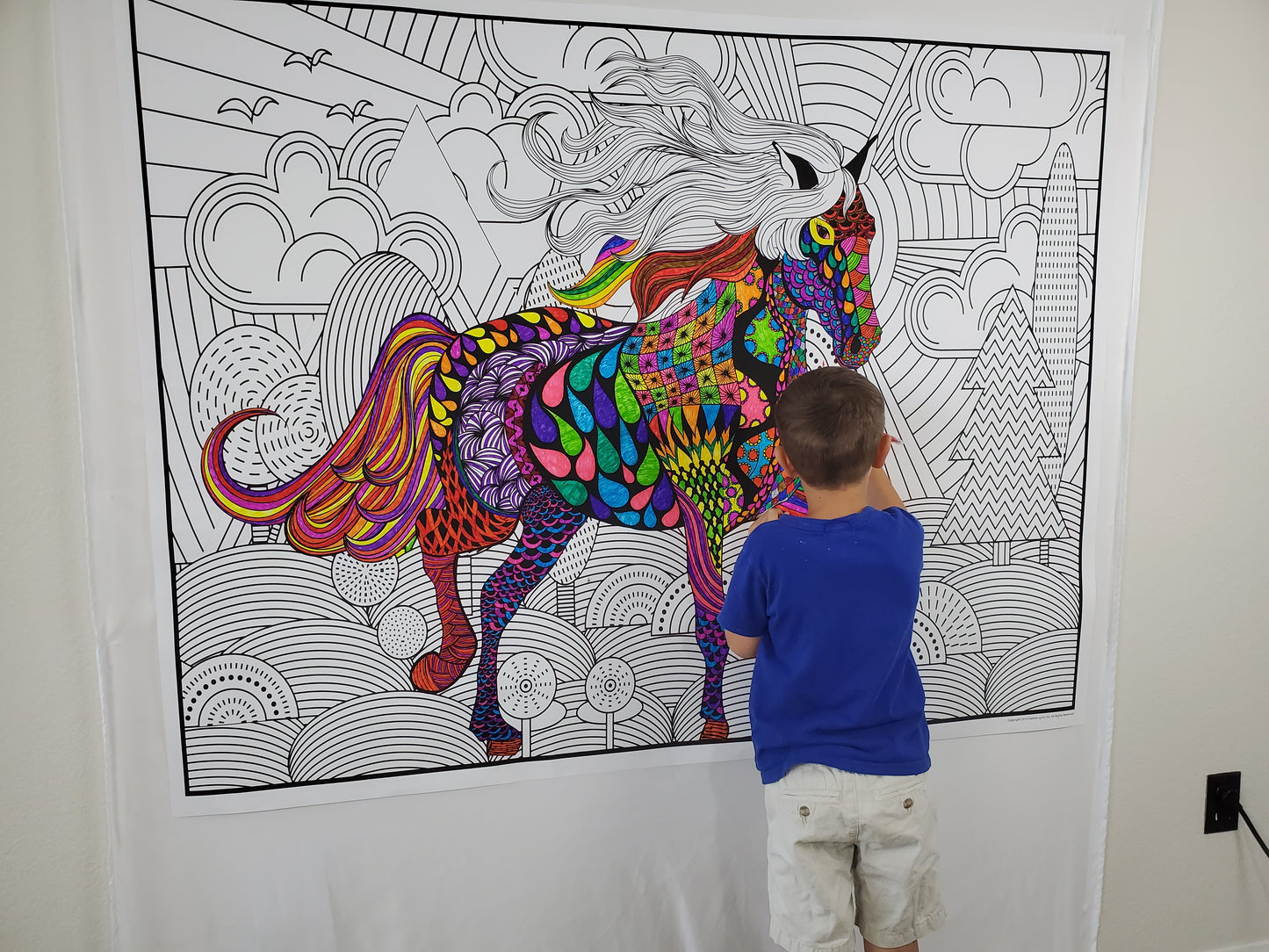 Horse Personalized Giant Coloring Poster 46"x60"
