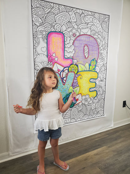 Love Personalized Giant Coloring Poster 46"x60"
