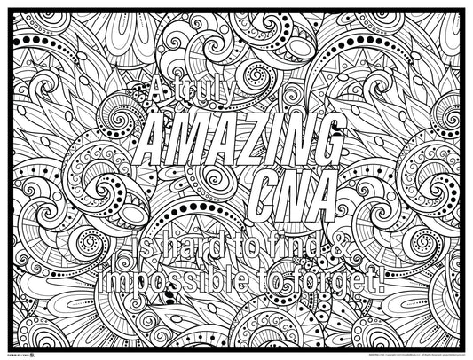 Amazing CNA Personalized Giant Coloring Poster 46"x60"