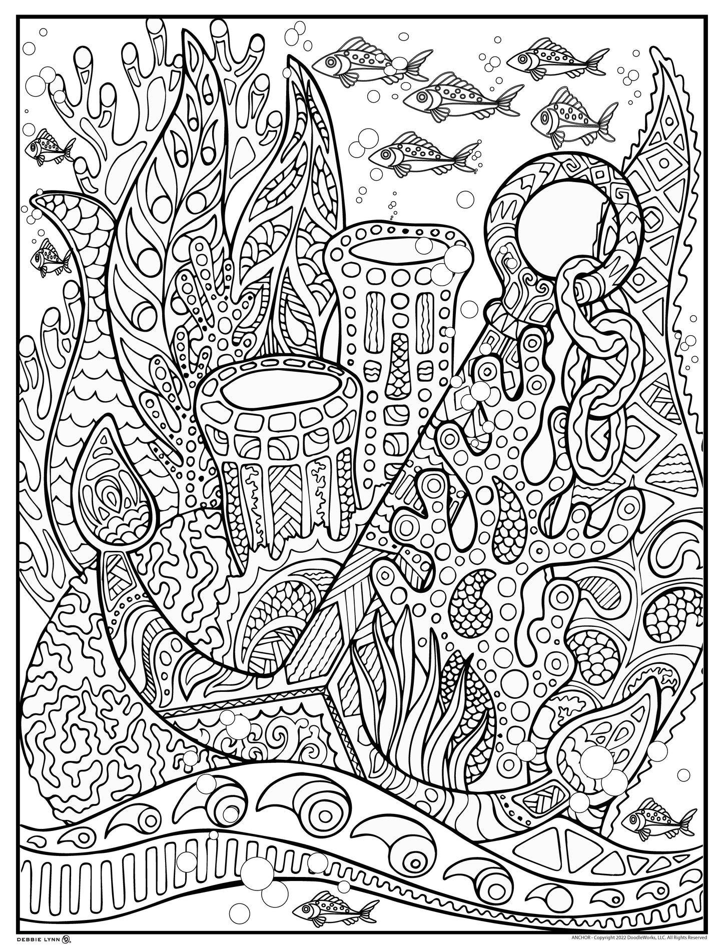Anchor Personalized Giant Coloring Poster 46"x60"