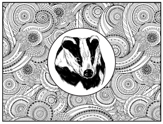 Badger Personalized Giant Coloring Poster 46"x60"