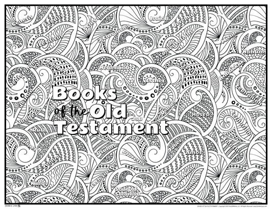 Books of the Old Testament Giant Coloring Poster 46"x60"