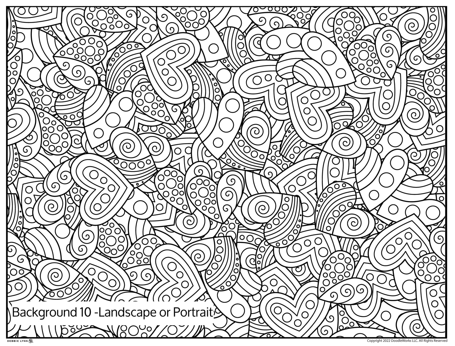 Background 10 Custom Personalized Giant Coloring Poster 46"x60"