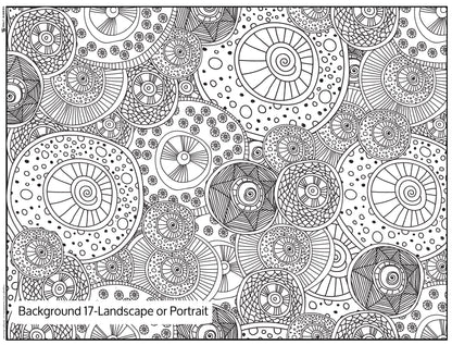 Background 17 Custom Personalized Giant Coloring Poster 46"x60"