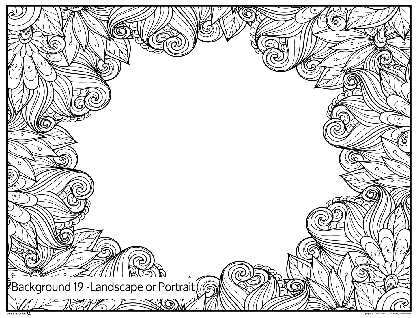 Background 19 Custom Personalized Giant Coloring Poster 46"x60"