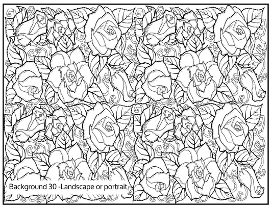 Background 30 Custom Personalized Giant Coloring Poster 46"x60"