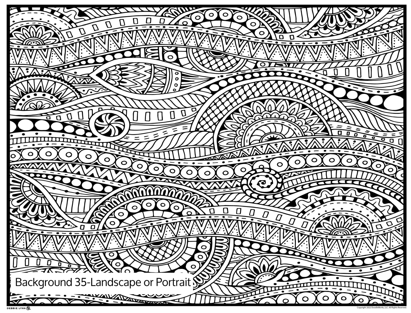 Background 35 Custom Personalized Giant Coloring Poster 46"x60"