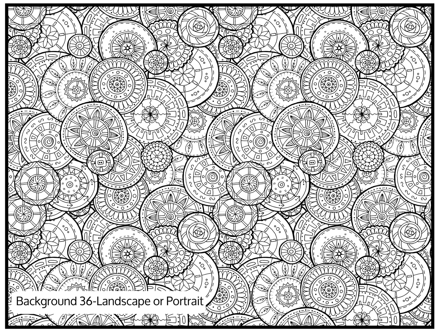 Background 36 Custom Personalized Giant Coloring Poster 46"x60"