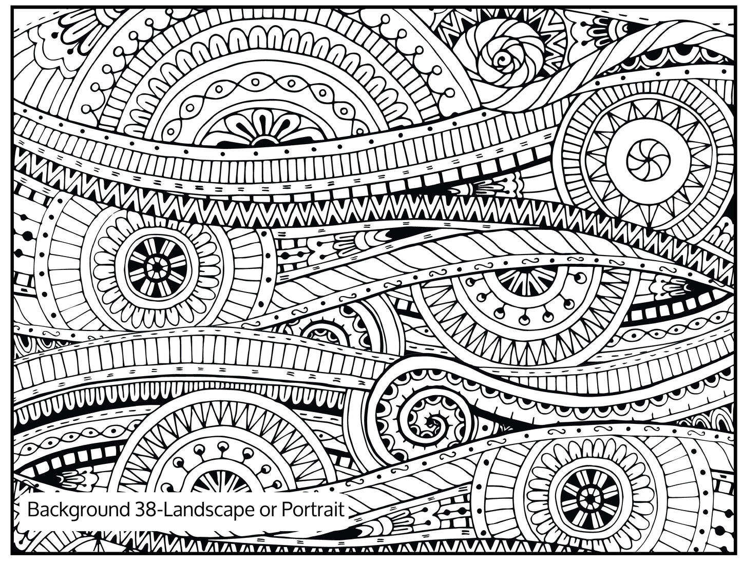 Background 38 Custom Personalized Giant Coloring Poster 46"x60"
