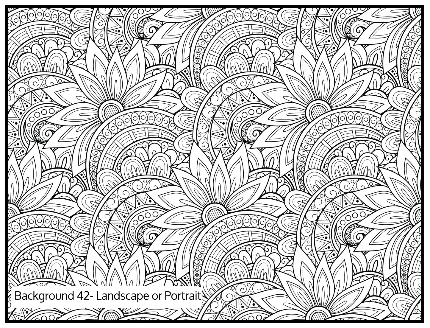 Background 42 Custom Personalized Giant Coloring Poster 46"x60"