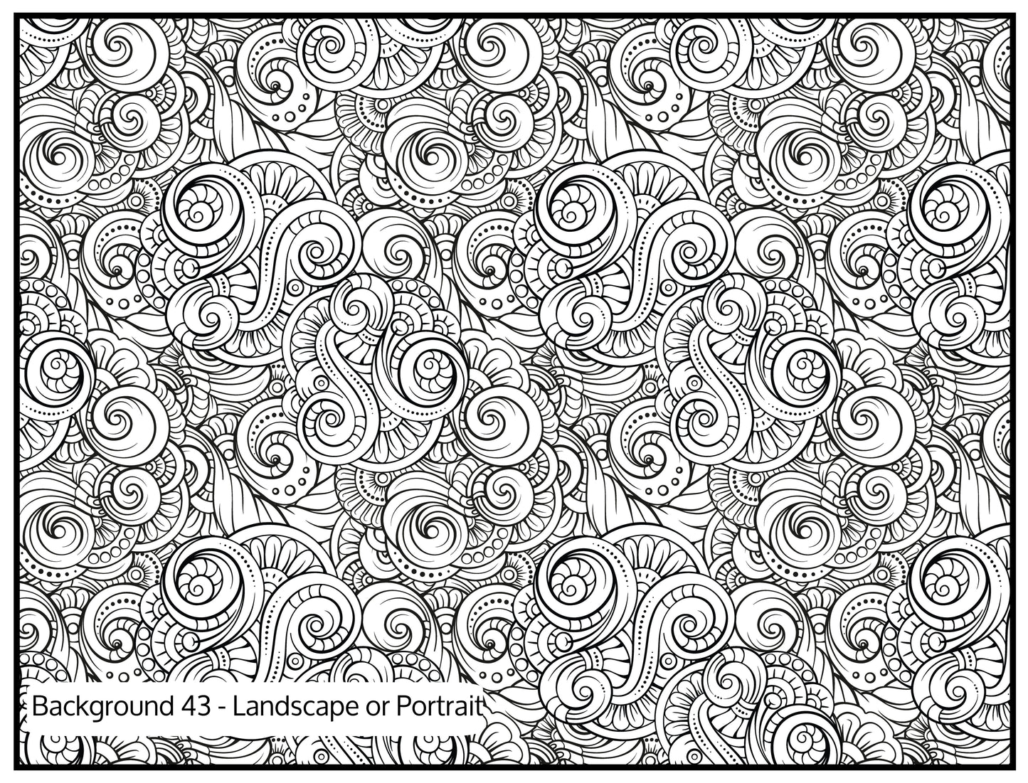 Background 43 Custom Personalized Giant Coloring Poster 46"x60"