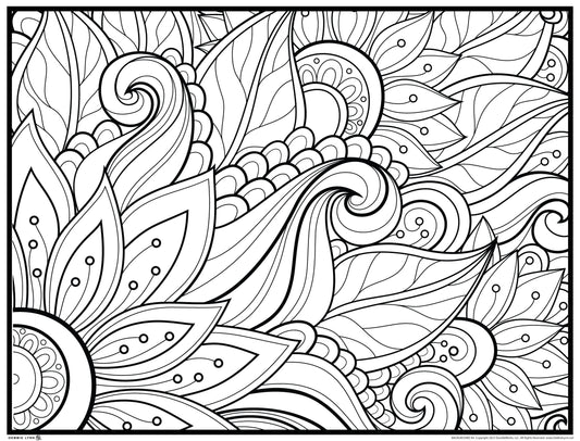 Background 44 Custom Personalized Giant Coloring Poster 46"x60"