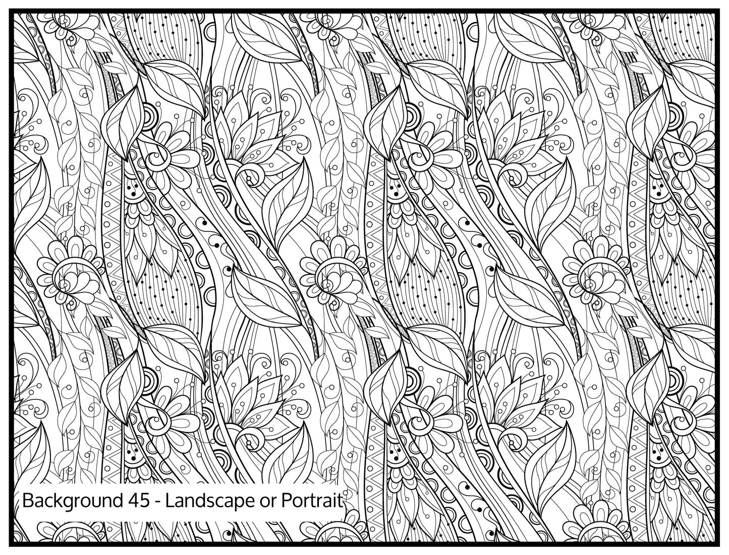 Background 45 Custom Personalized Giant Coloring Poster 46"x60"