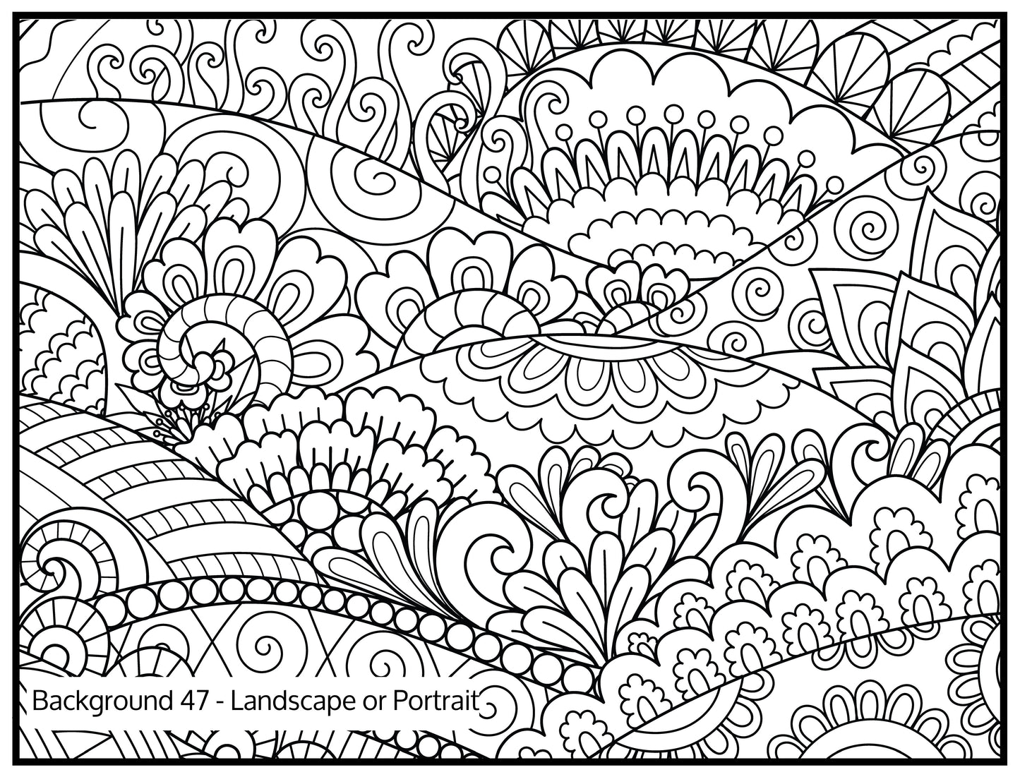 Background 47 Custom Personalized Giant Coloring Poster 46"x60"