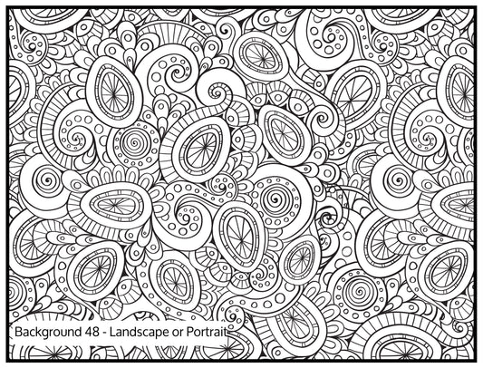 Background 48 Custom Personalized Giant Coloring Poster 46"x60"