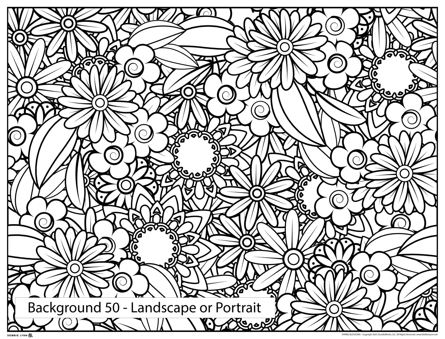 Background 50 Custom Personalized Giant Coloring Poster 46"x60"