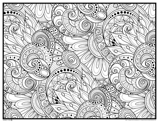 Background 89 Custom Personalized Giant Coloring Poster 46"x60"