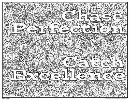 Catch Excellence Personalized Giant Coloring Poster 46"x60"