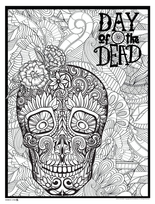 Day of the Dead Personalized Giant Coloring Poster 46"x60"