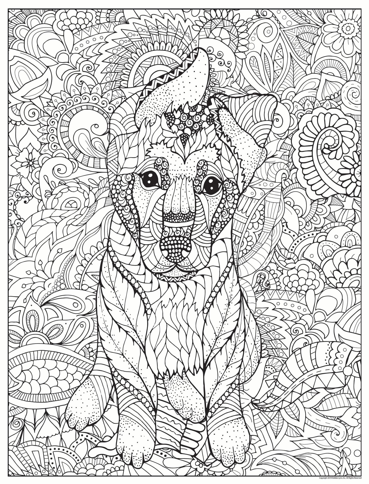 German Shepherd Personalized Giant Coloring Poster 46"x60"
