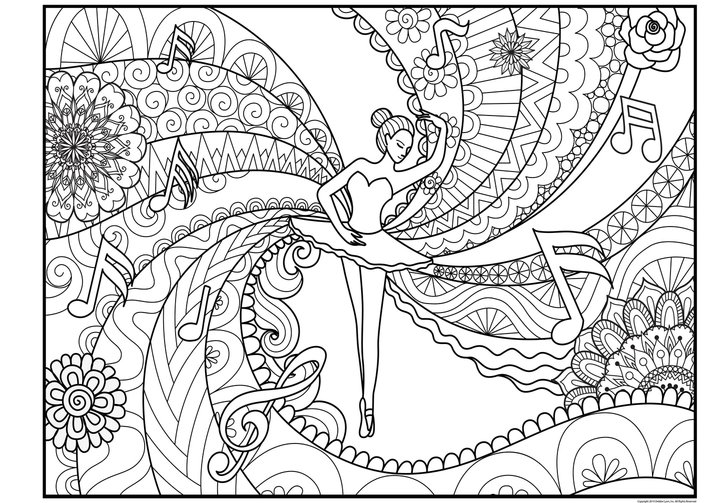 Dancer Personalized Giant Coloring Poster 46"x60"