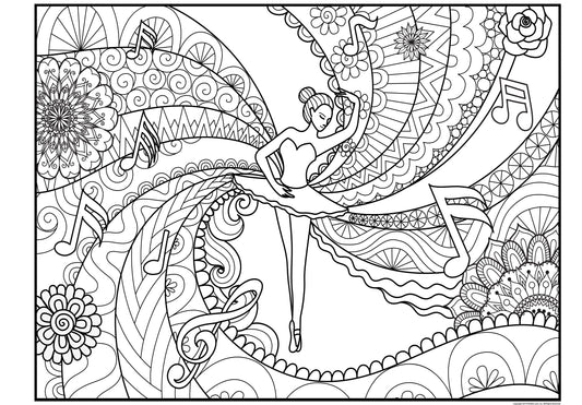 Dancer Personalized Giant Coloring Poster 46"x60"