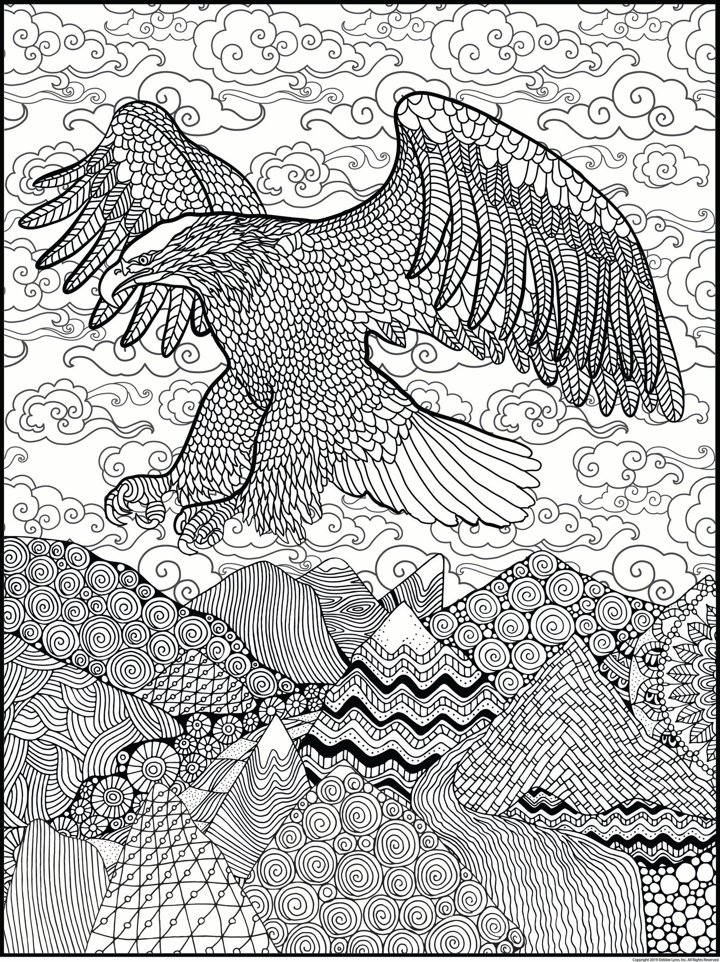 Eagle Mountain Coloring Poster 24x36