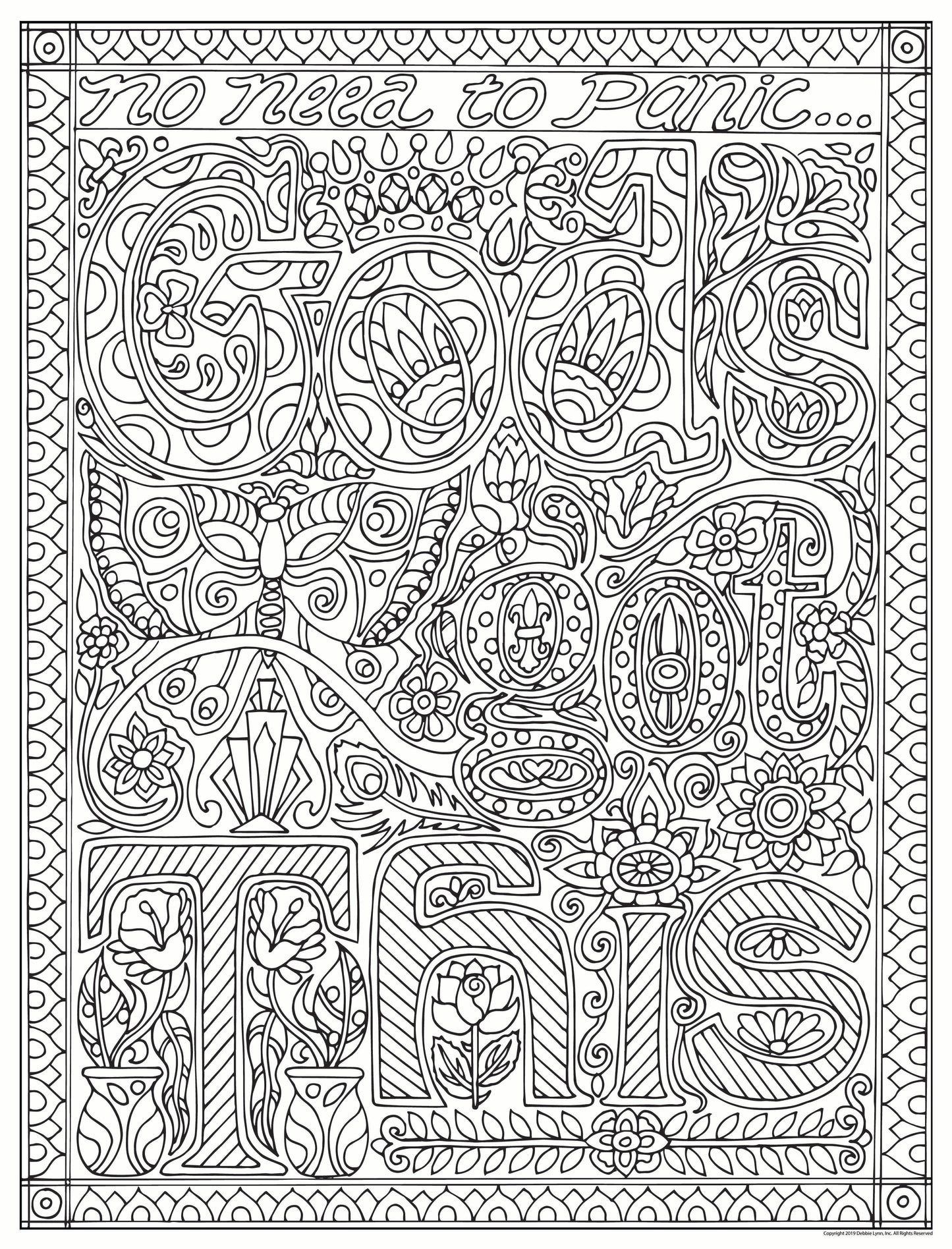 GOD'S GOT THIS-FAITH PERSONALIZED GIANT COLORING POSTER 46"x60"