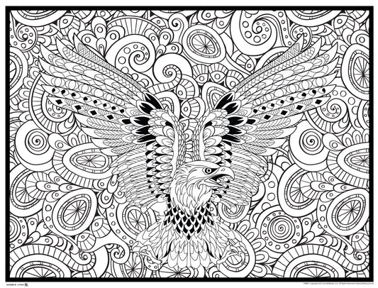 Hawk Giant Coloring Poster