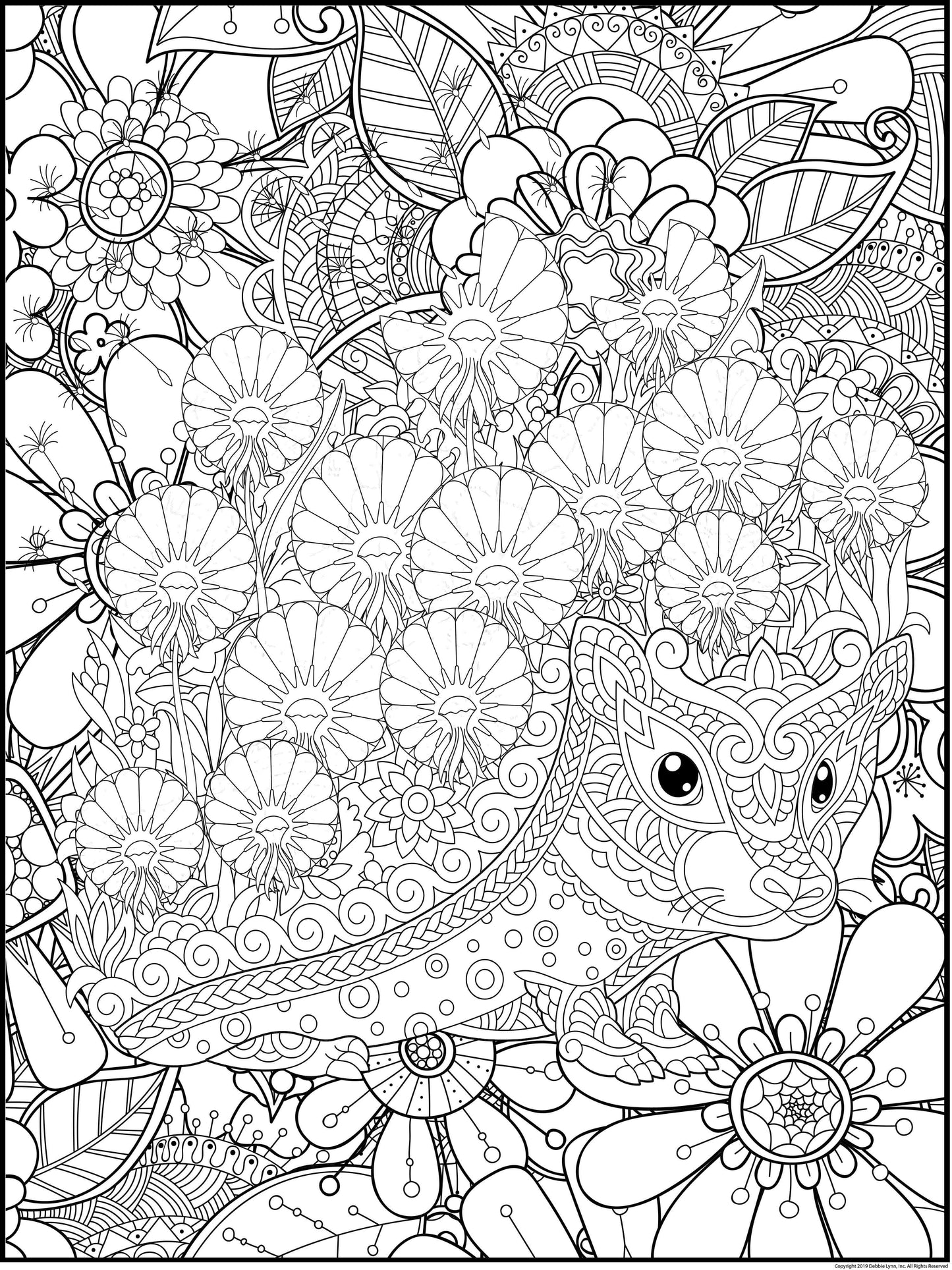 Hedgehog Personalized Giant Coloring Poster 46"x60"