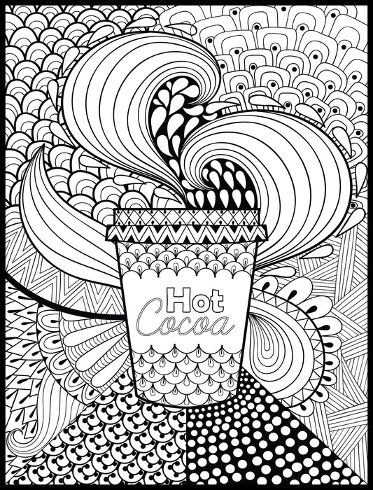 Hot Cocoa Personalized Giant Coloring Poster 46"x60"