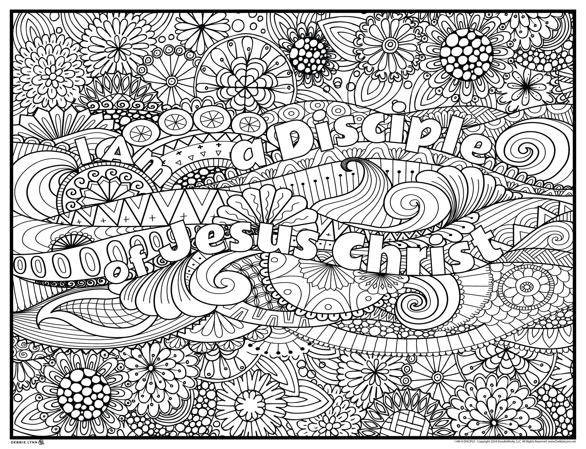 I Am A Disciple of Jesus Christ Giant Coloring Poster – Debbie Lynn i-am-a-disciple-of-jesus-christ-giant-coloring-poster-debbie-lynn