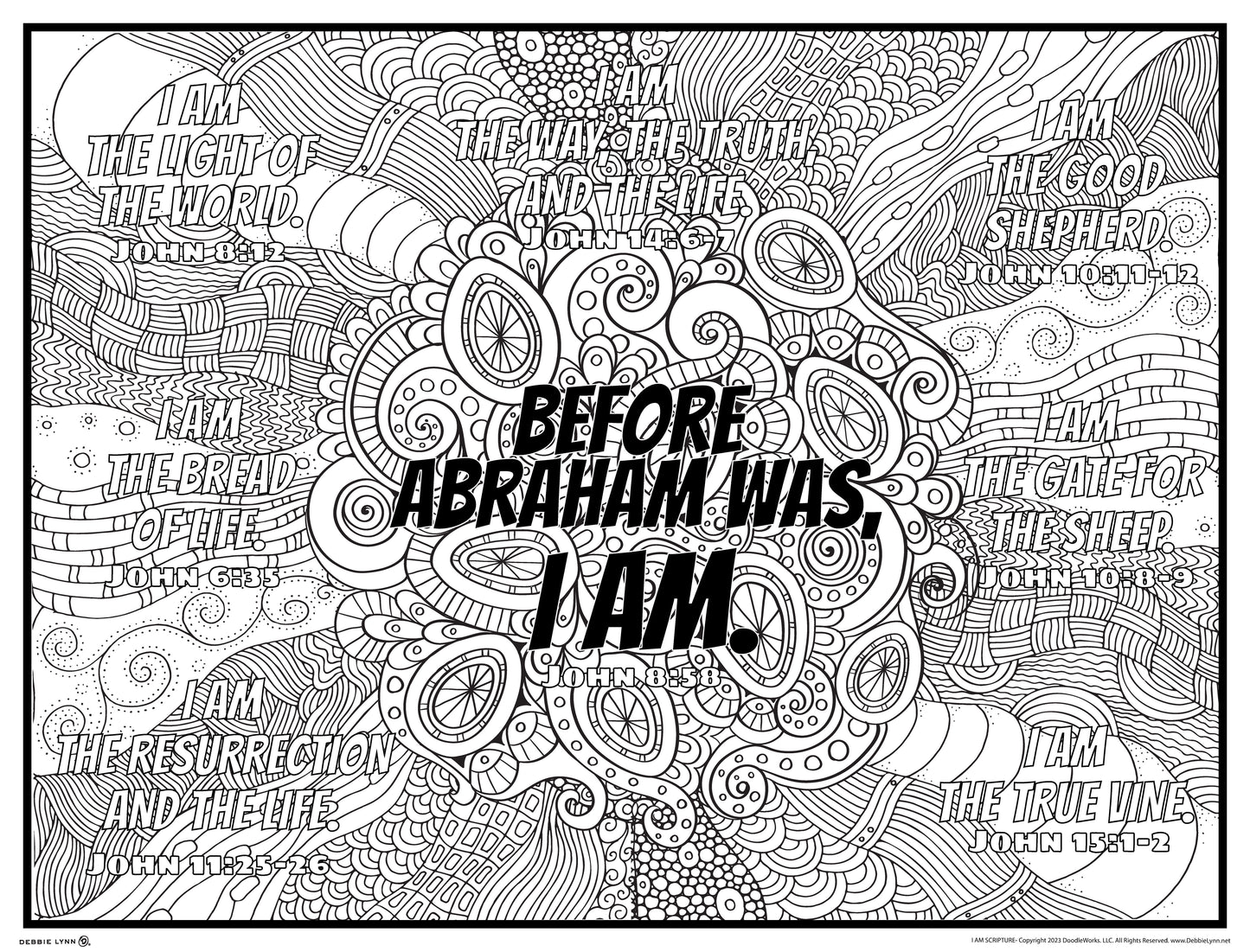 I Am Jesus Giant Coloring Poster 46"x60"