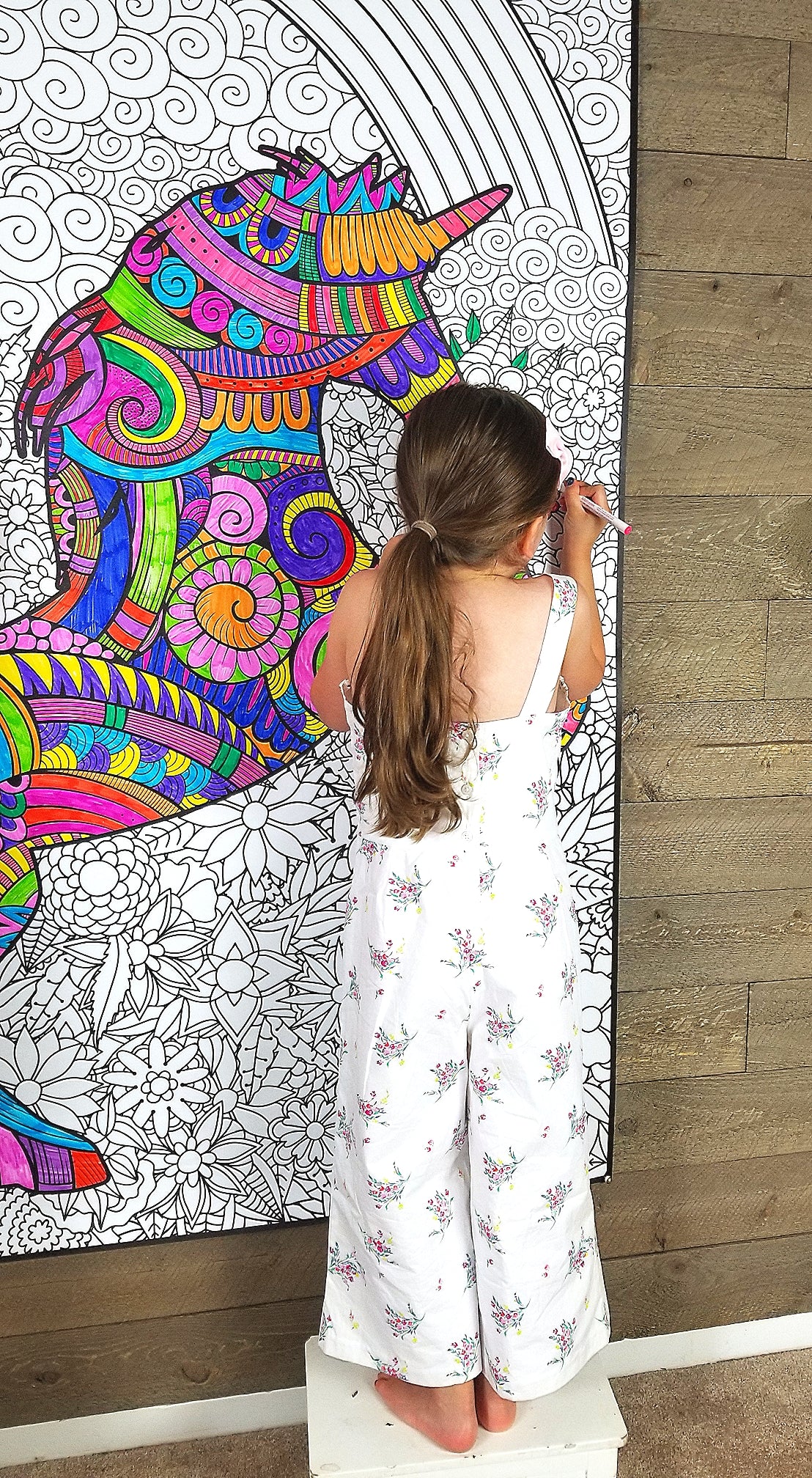 Unicorn Personalized Giant Coloring Poster 46"x60"