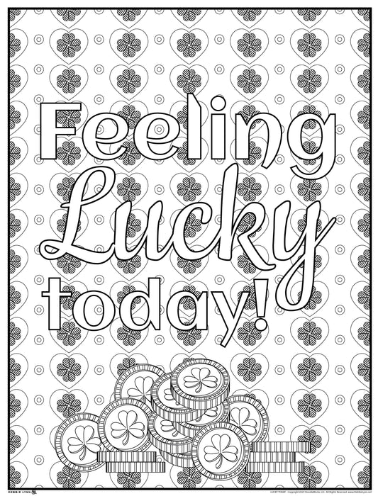 Lucky Today Personalized Giant Coloring Poster 46"x60"