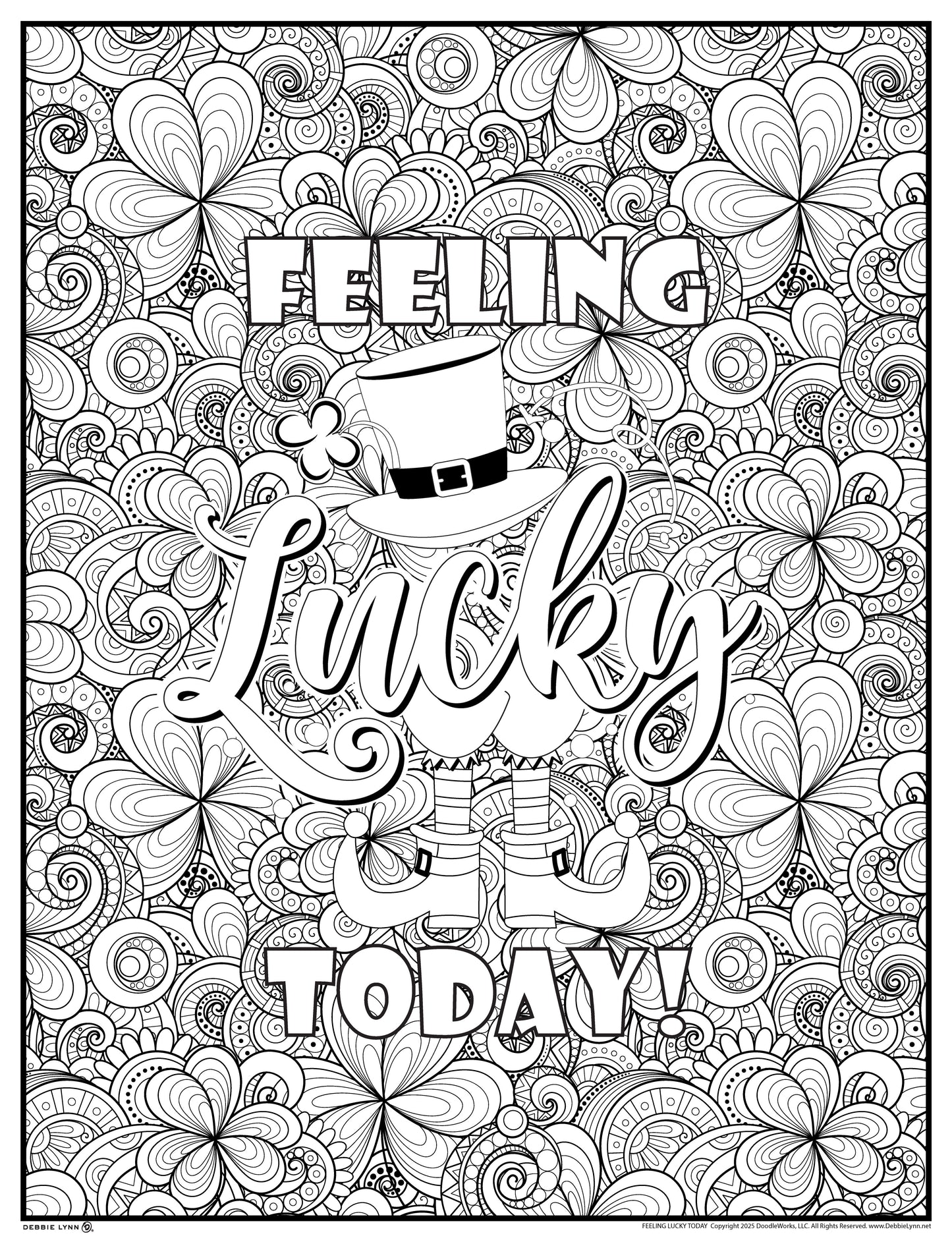 Lucky Today Personalized Giant Coloring Poster 46"x60"