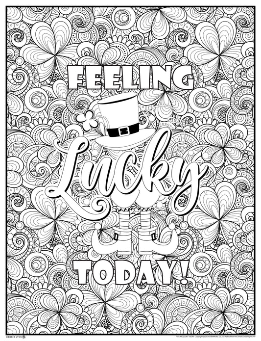 Lucky Today Personalized Giant Coloring Poster 46"x60"