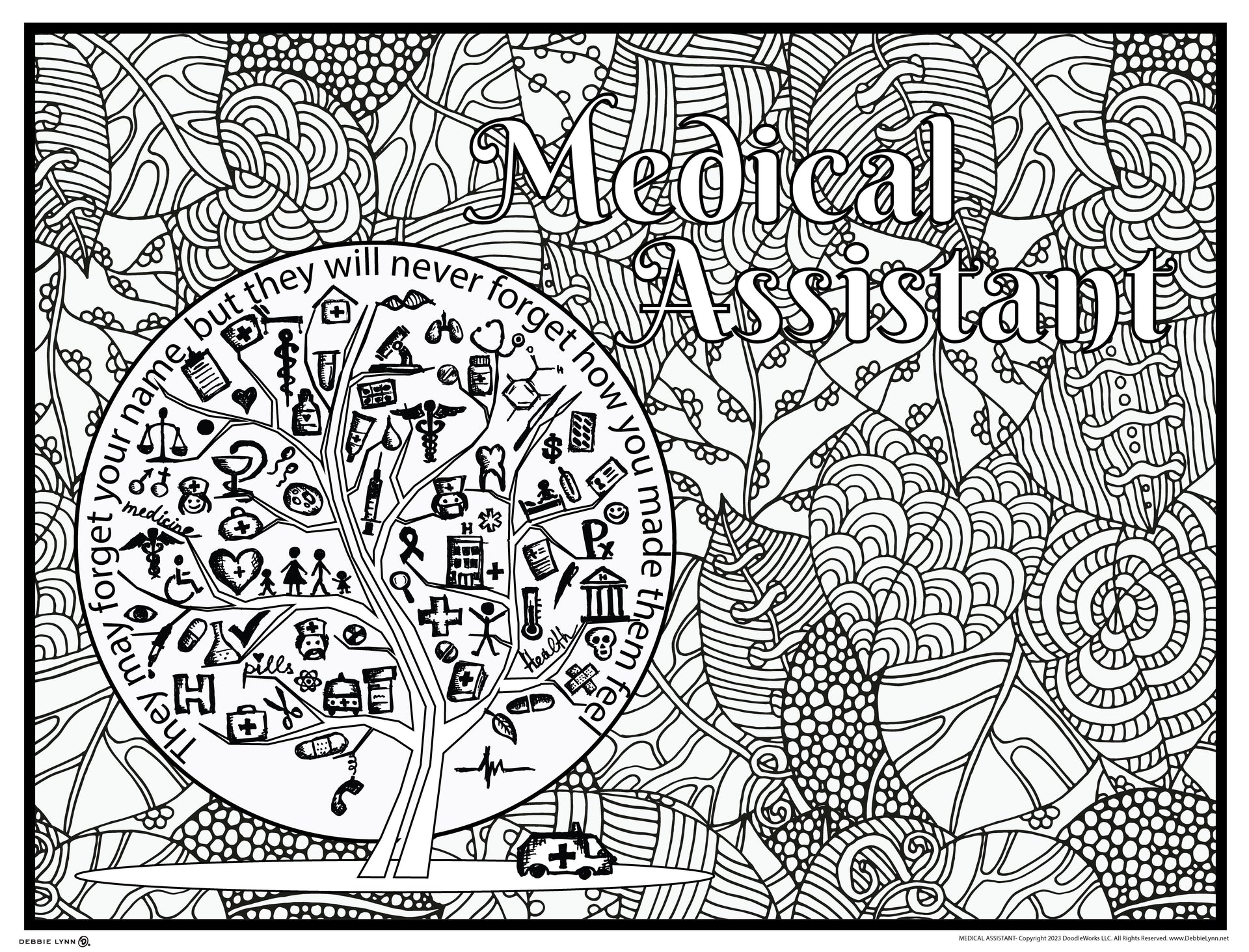 Helping Hands Community Personalized Giant Coloring Poster 48x63