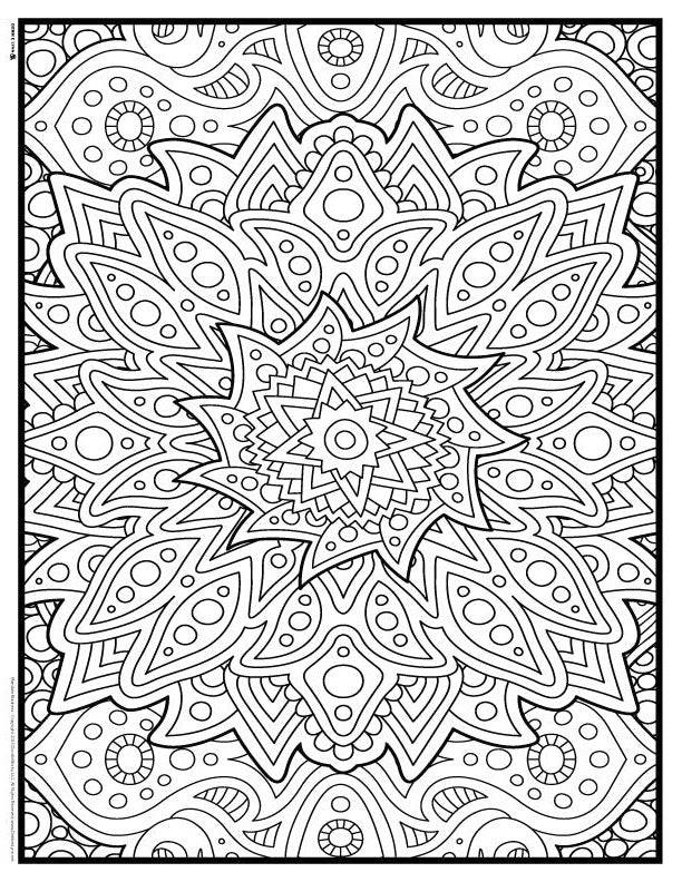 Mandala Mindfulness Coloring Pages - Penney Murphy & Associates