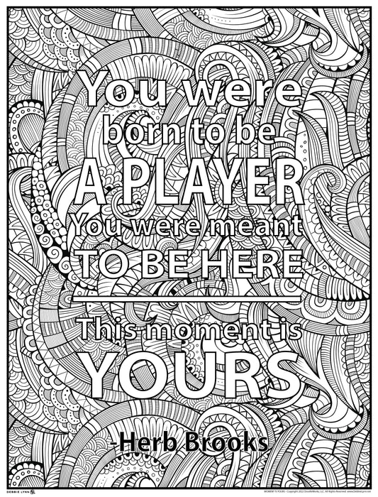 This Moment is Yours Personalized Giant Coloring Poster 46"x60"